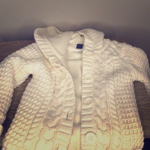 Baby Gap thick cable knit and fleece jacket